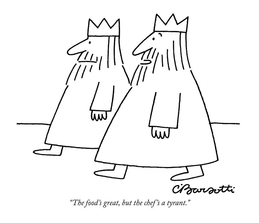 The Foods Great Drawing by Charles Barsotti
