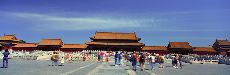 Architecture Photograph - The Forbidden City - Tai He Men Gate by Panoramic Images