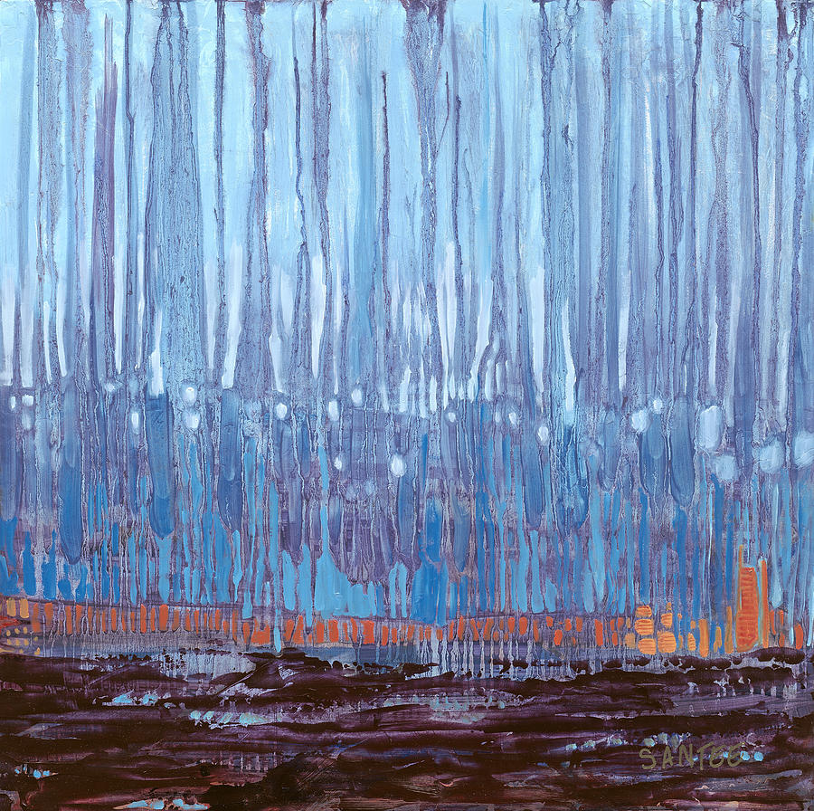 Abstract Painting - The Forest and the Trees by Andrea Santee