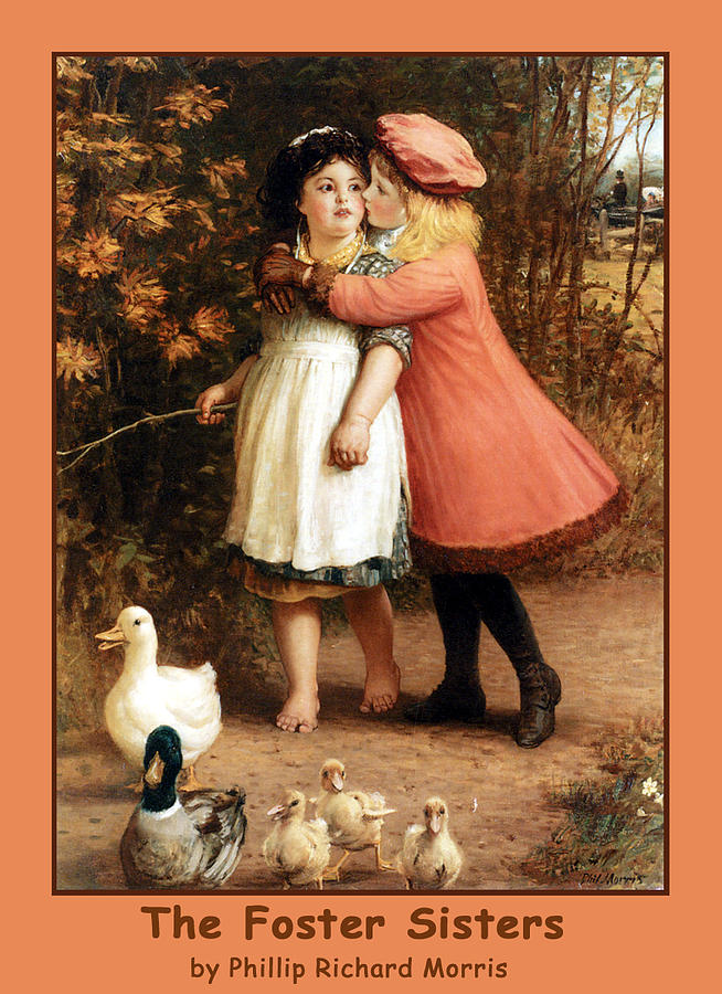 Philip Richard Morris Digital Art - The Foster Sisters Poster by Philip Richard Morris