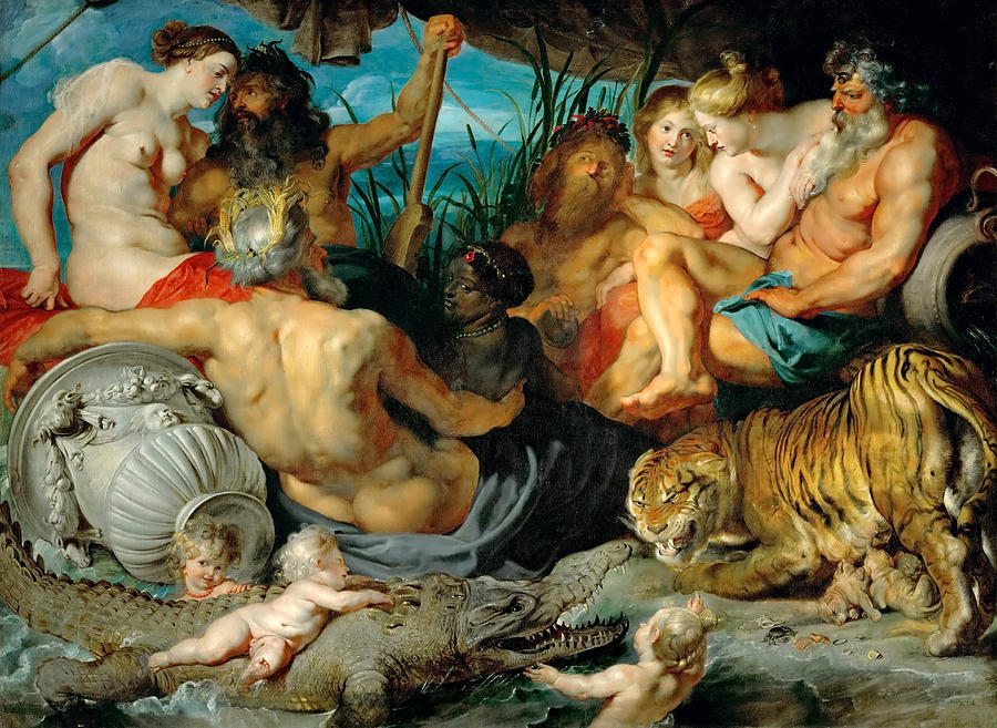Peter Paul Rubens Painting - The Four Continents by Peter Paul Rubens