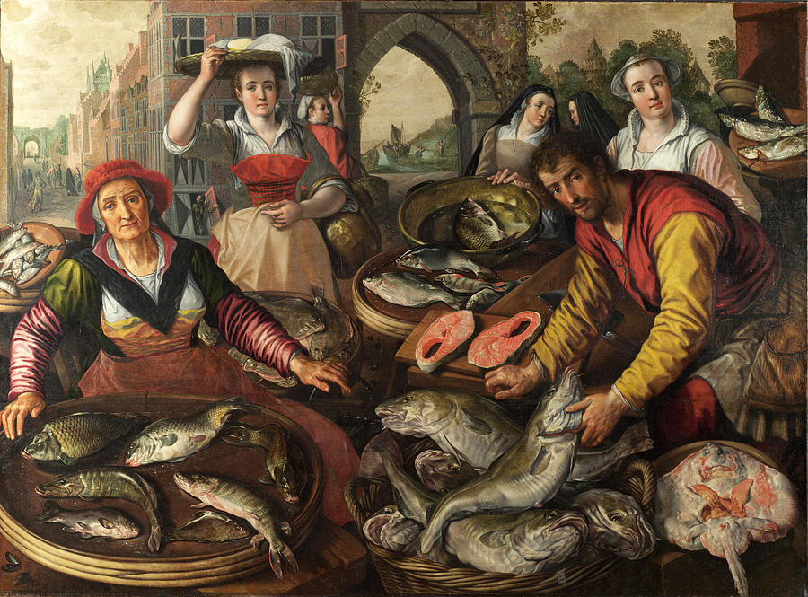 The Four Elements. Water Painting by Joachim Beuckelaer