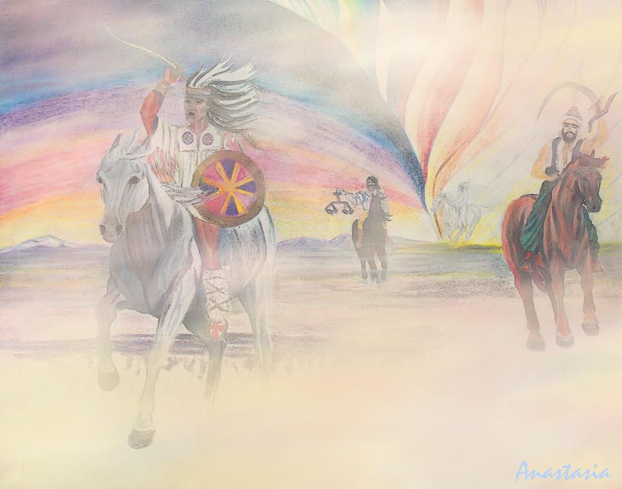 The Four Horsemen Approaching Digital Art by Anastasia Savage Ealy