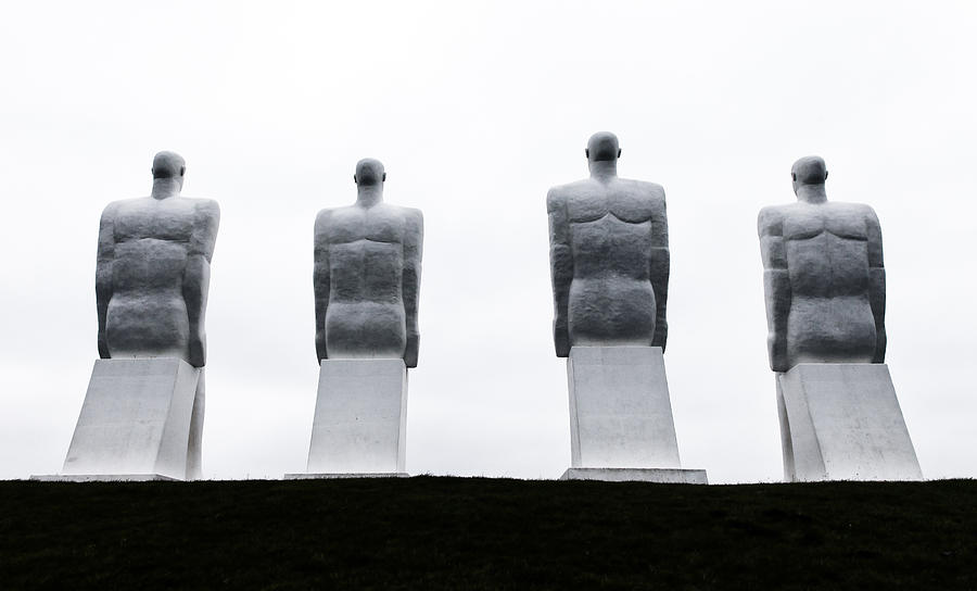 Men statues Photograph by Mike Santis