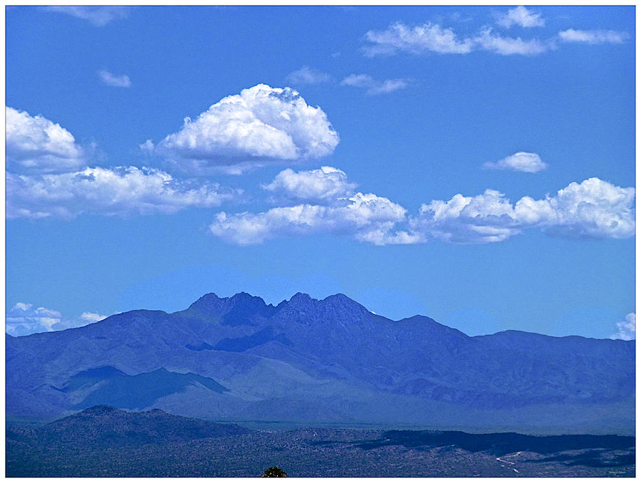 Nature Photograph - The Four Peaks by Barbara Zahno