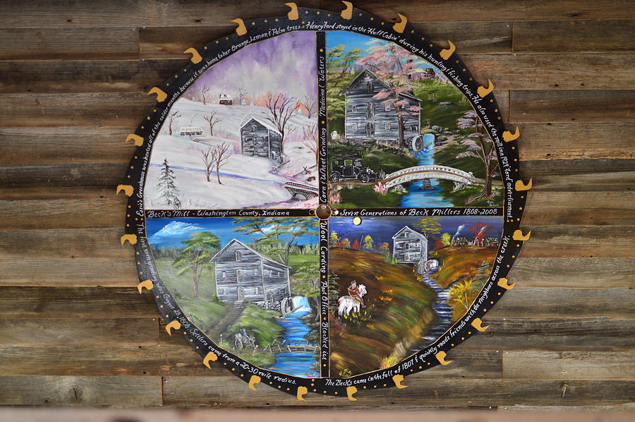 Beck Mill Four Seasons Painting Photograph by Stacie Siemsen