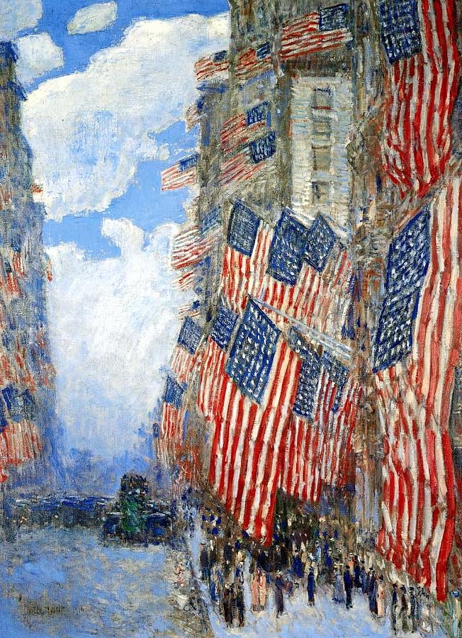 Flag Digital Art - The Fourth Of July by Frederick Childe Hassam