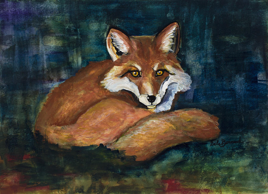 The Fox Painting by Dale Bernard