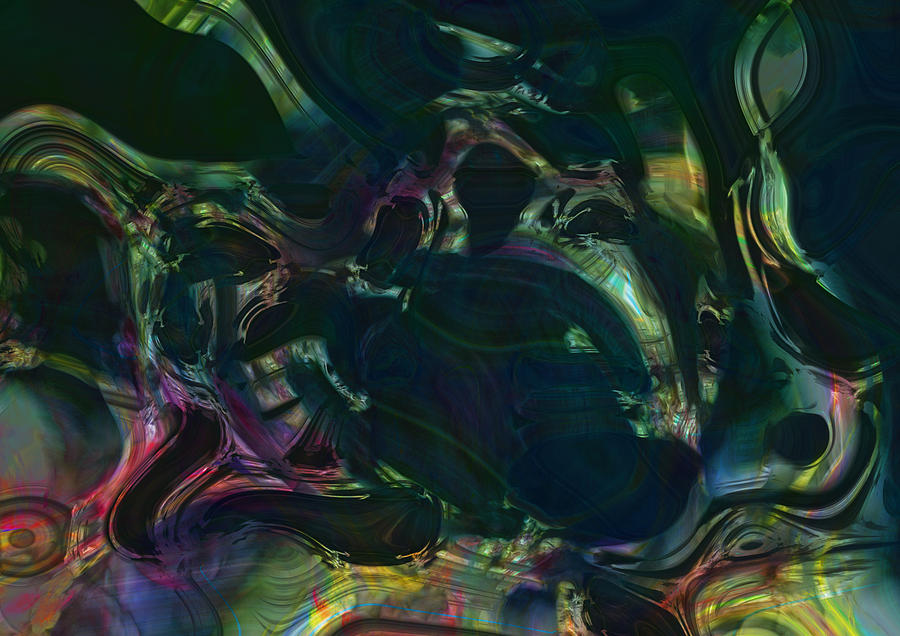 Abstract Digital Art - The Fractured Memory Of Holtzman Zine by Richard Thomas