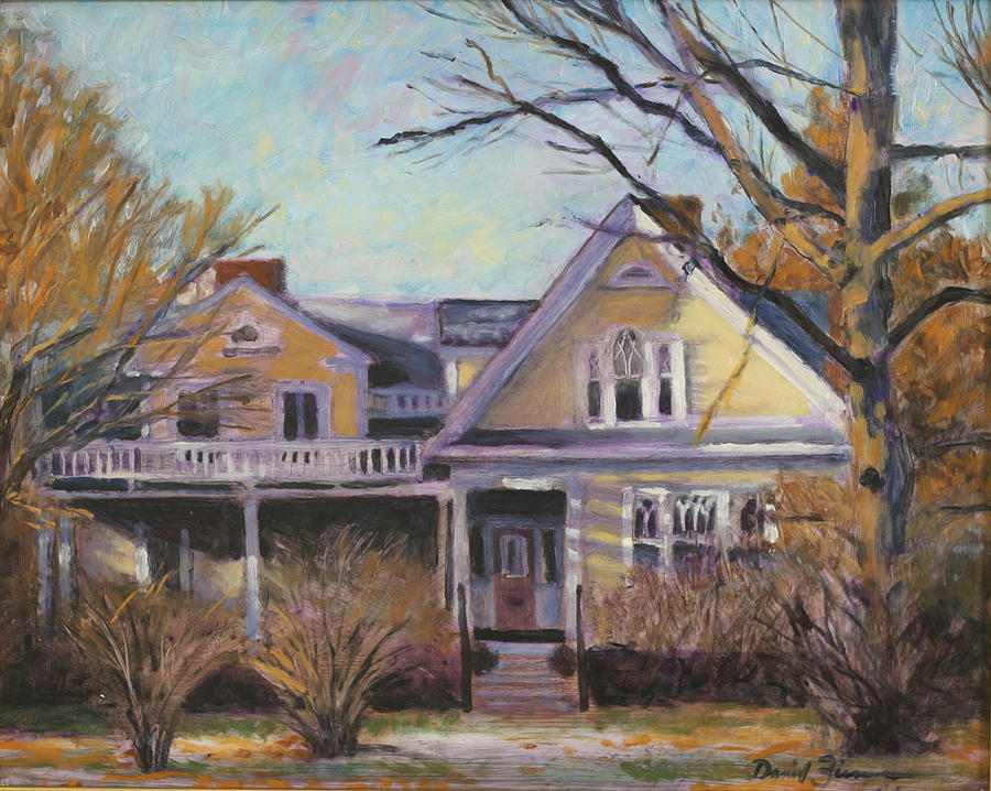 The Franklin Street House Painting by David Zimmerman - Pixels