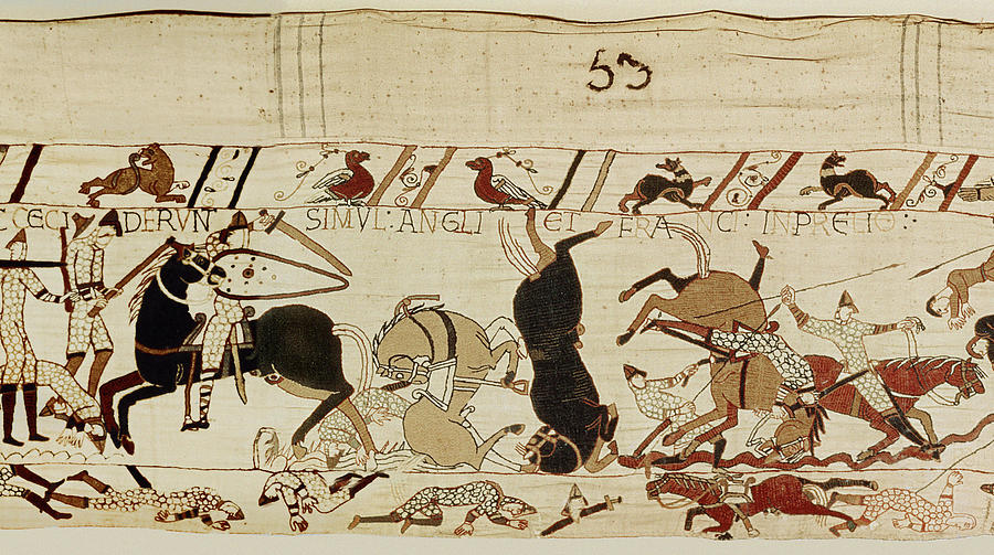 Knight Tapestry - Textile - The Bayeux Tapestry by French School