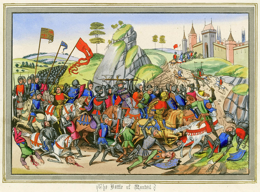 The French And The Spanish Fight Drawing by Mary Evans Picture Library ...