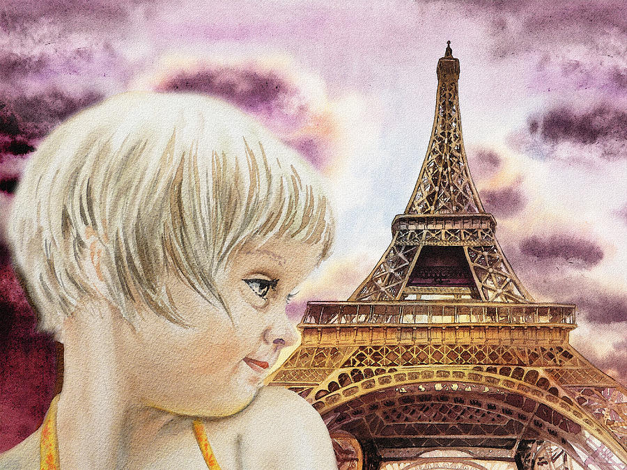 Paris Painting - The French Girl by Irina Sztukowski