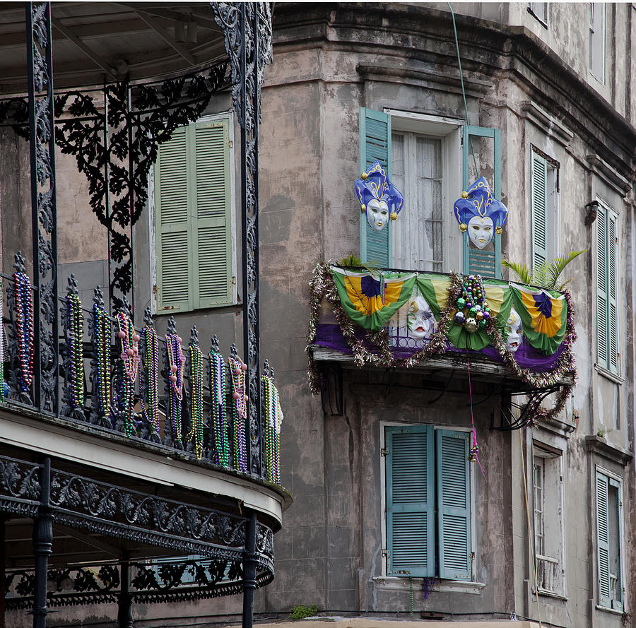 The French Quarter during Mardi Gras Photograph by Mountain Dreams