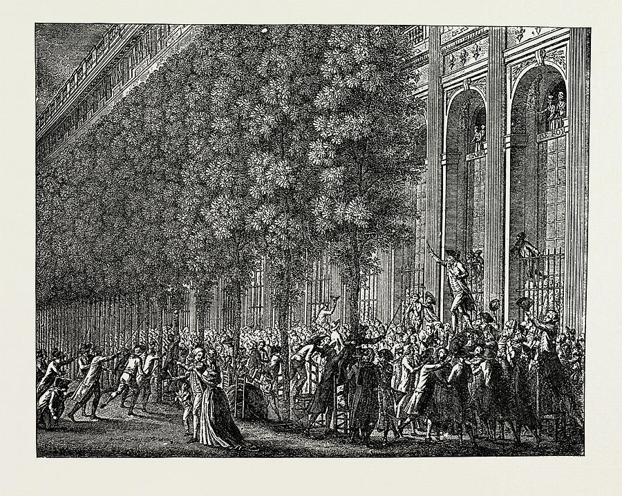 The French Revolution Desmoulins Rallying The People Drawing by Litz