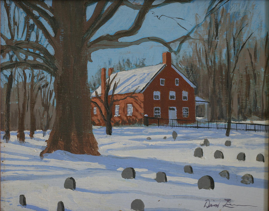 The Friends Meeting House Painting by David Zimmerman