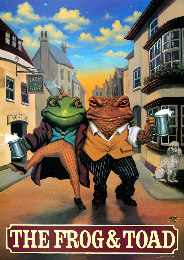 The Frog and Toad Painting by MGL Meiklejohn Graphics Licensing