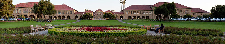 Architecture Photograph - The Front Of Stanford University by Panoramic Images