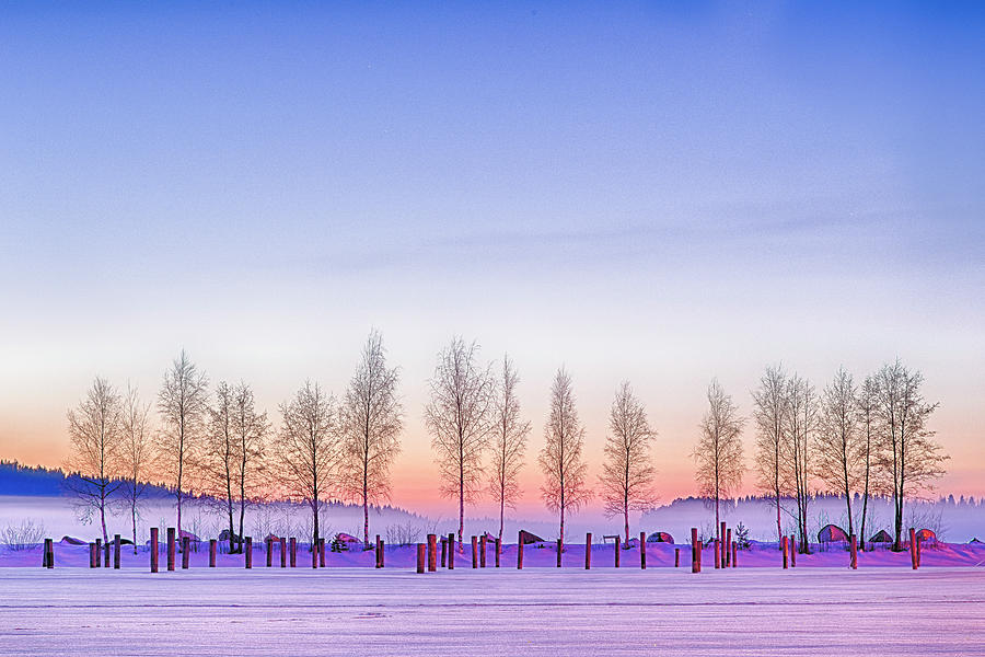 The Frozen Pier Photograph by Asad Malik Photography
