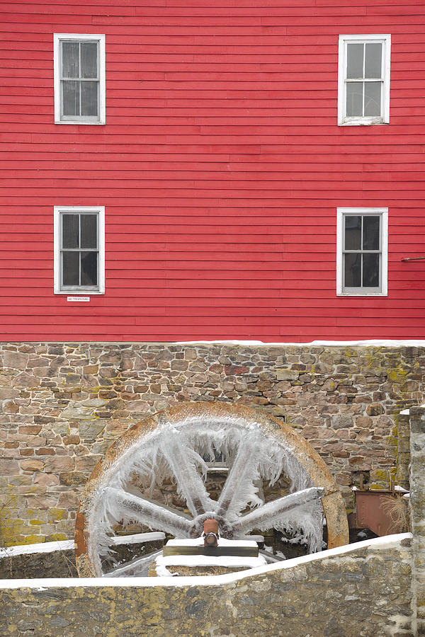 The Frozen Wheel Photograph by Mark Rogers
