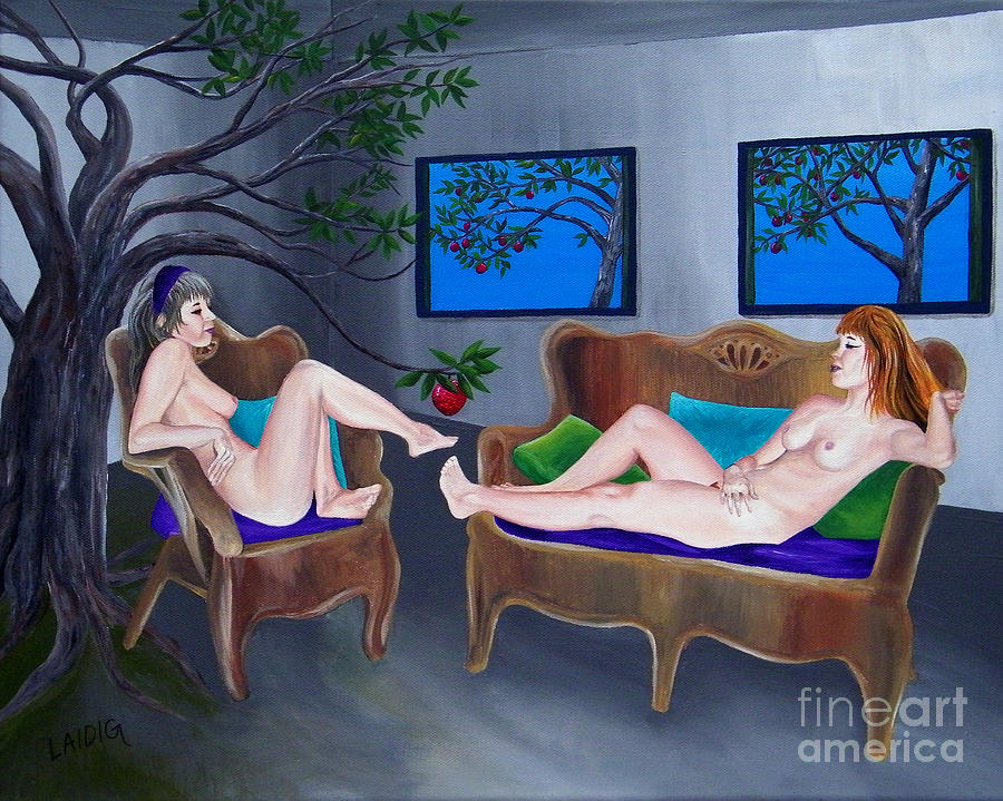 The fruit of temptation Painting by Aarron  Laidig