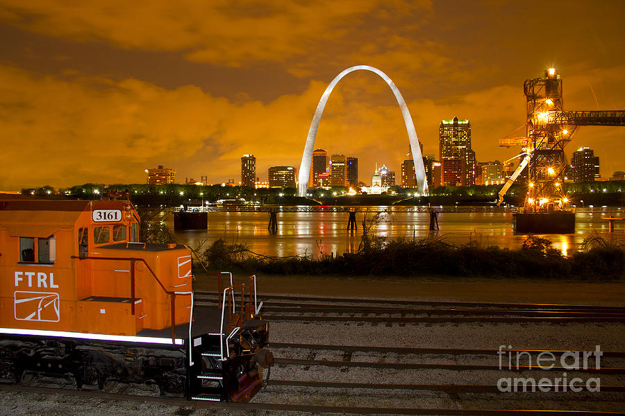 The FTRL Railway with St Louis in the background Photograph by Garry McMichael