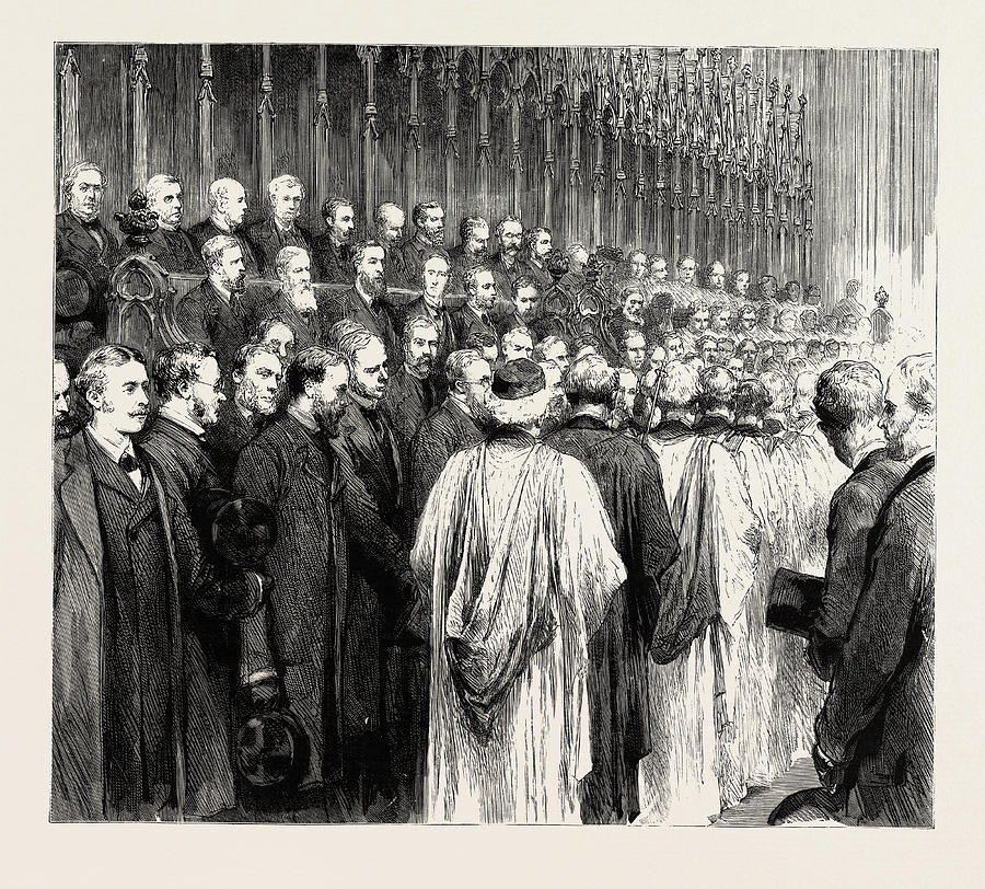Westminster Drawing - The Funeral Of The Late Right Hon. W.h by English School