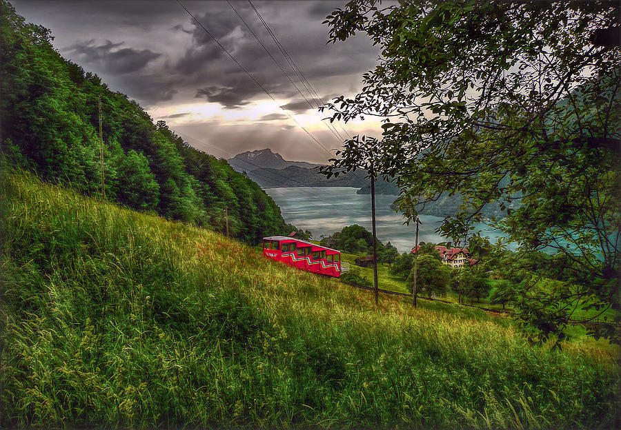 The Funicular Photograph by Hanny Heim