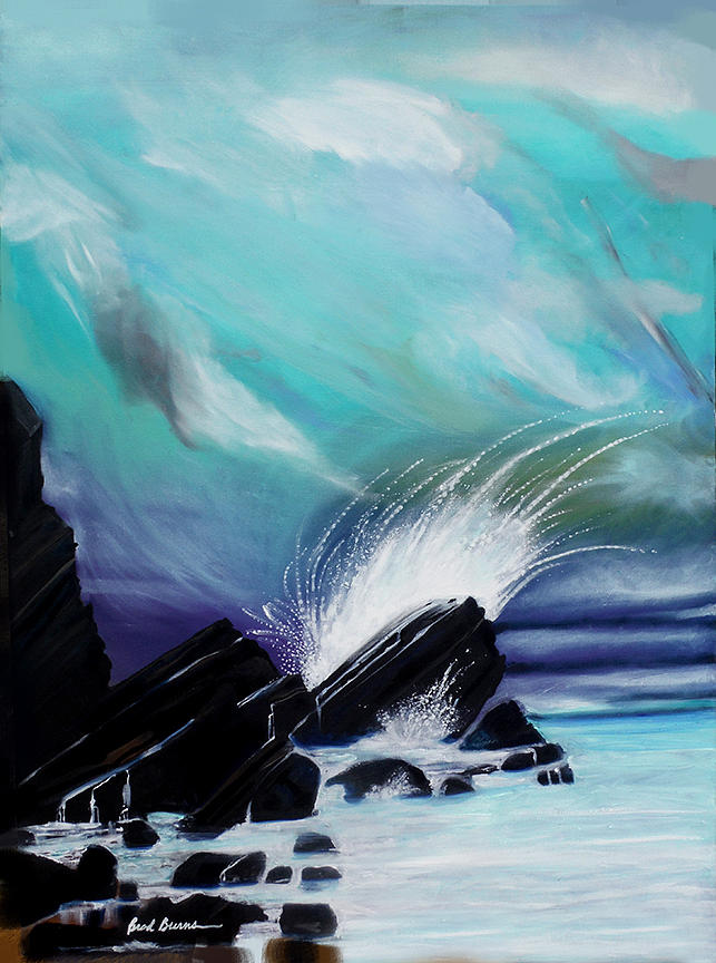 The Fury of the Sea Painting by Brad Burns