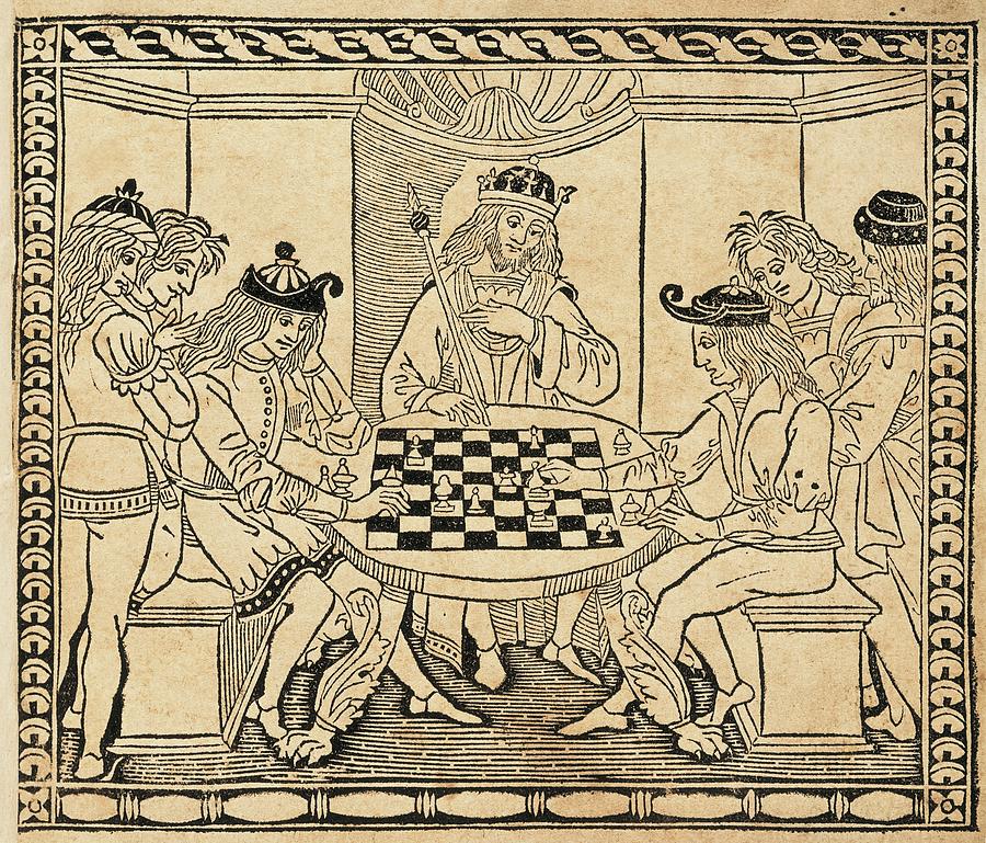 The Game Of Chess By Jacobus De Photograph by Everett