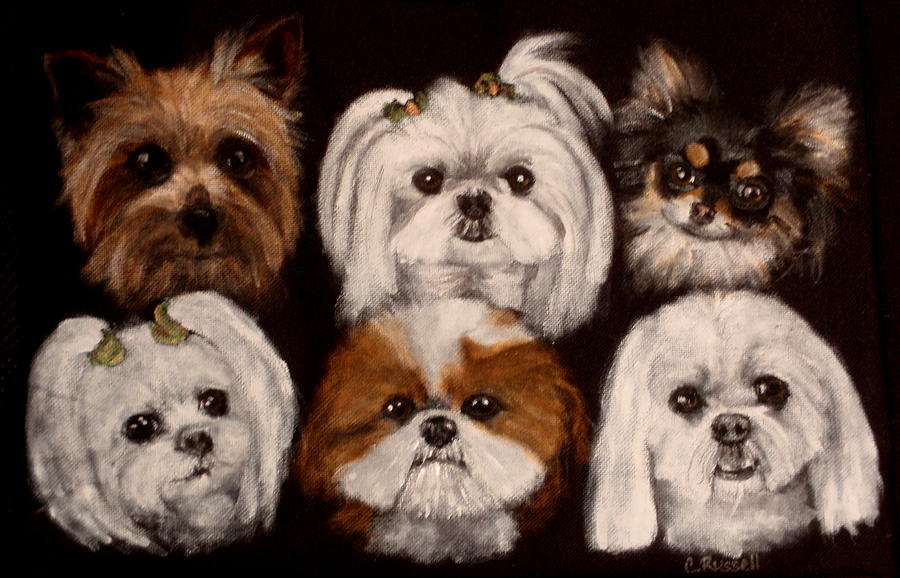 The Gang Painting by Carol Russell