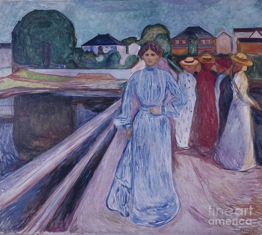 The gangway Painting by Edvard Munch