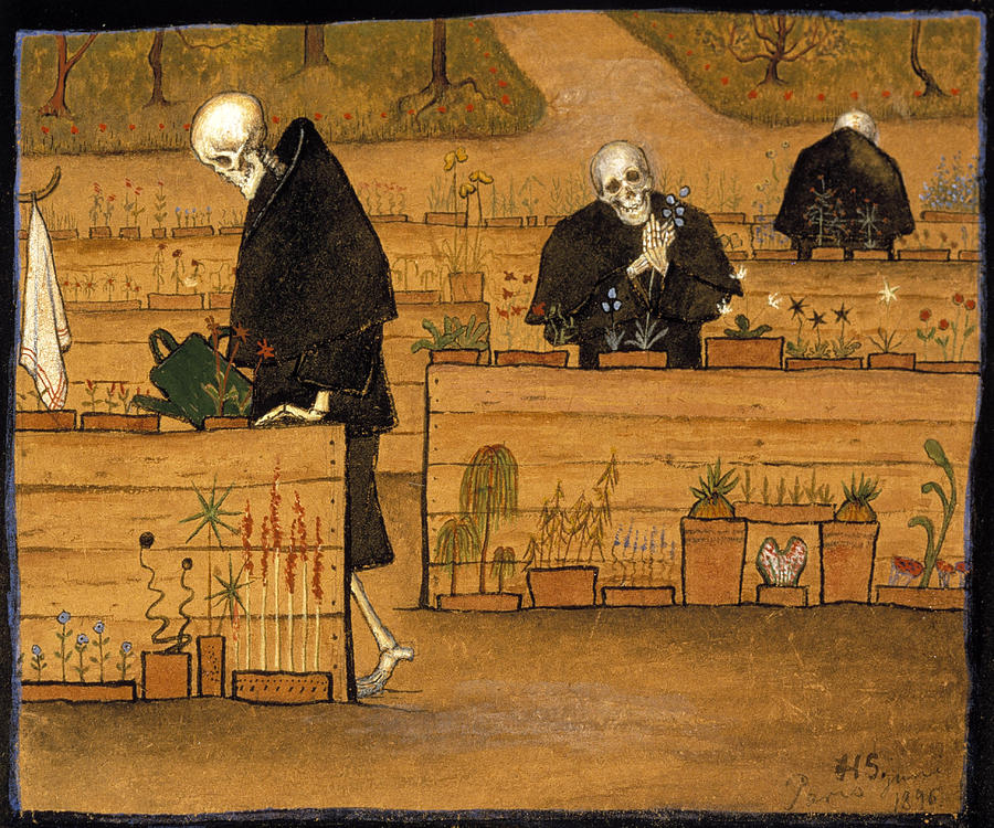 The Garden of Death Painting by Hugo Simberg
