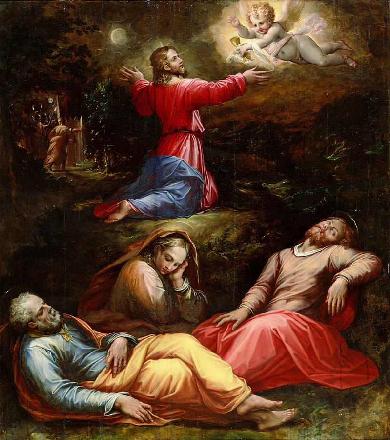 The Garden of Gethsemane Painting by Giorgio Vasari