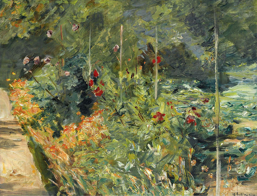 The Garden to the West of Wannsee Painting by Max Liebermann