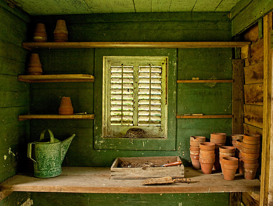 The Gardeners Shed Photograph by Kristia Adams