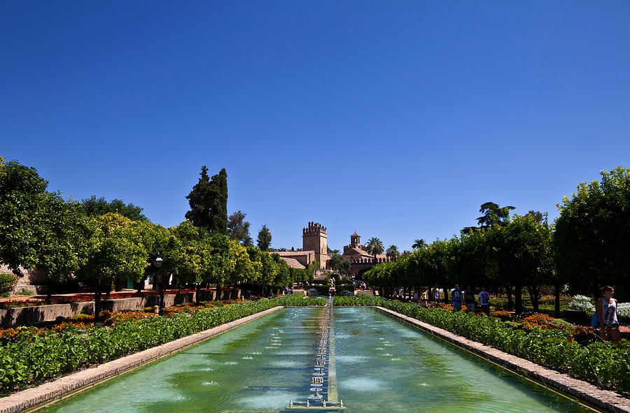 Castle Photograph - The Gardens Of The Alcazar De Los Reyes by Panoramic Images