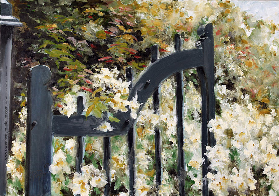 The Gate at Hidcote Painting by Roxanne Dyer
