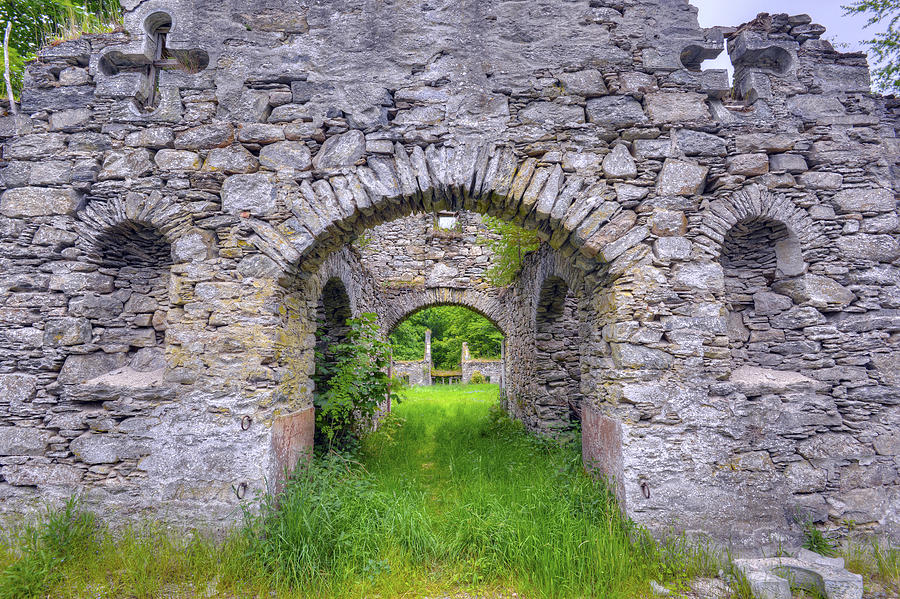 The gate to the ruins Photograph by Matt Swinden