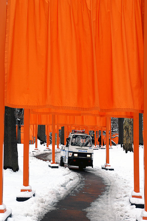 The Gates and the Police Car Photograph by Yue Wang