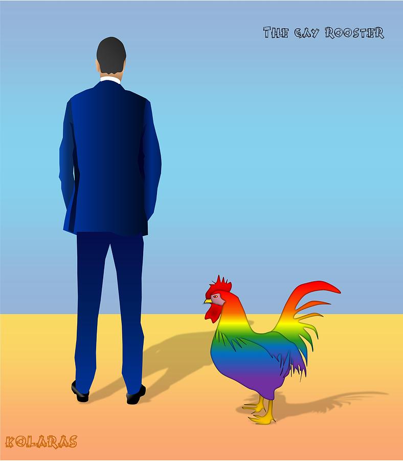 The Gay Rooster Digital Art