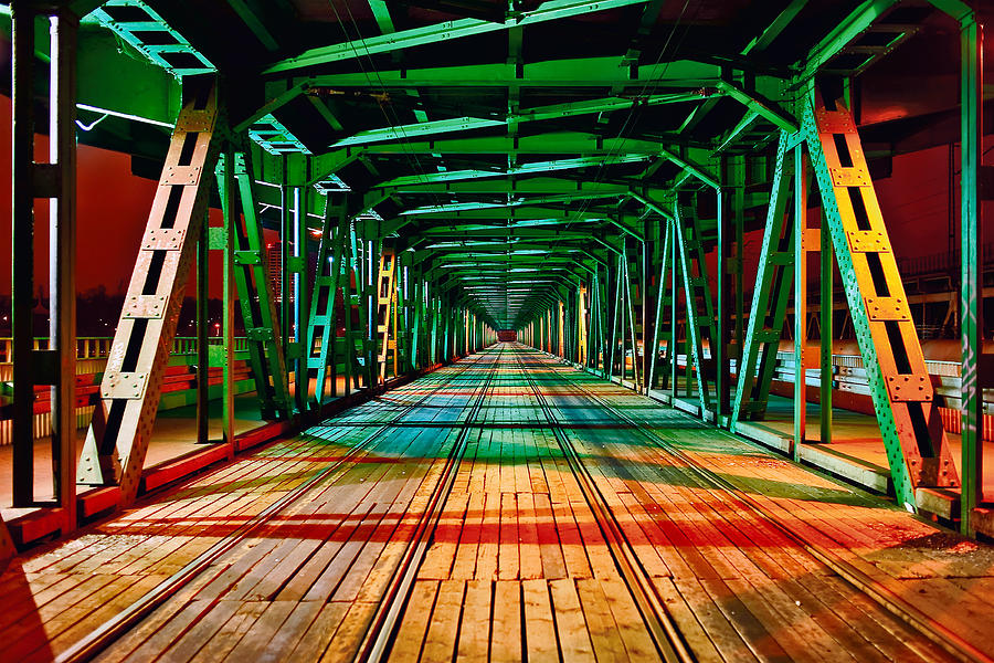 Architecture Photograph - The Gdanski Bridge by Tomasz Dziubinski