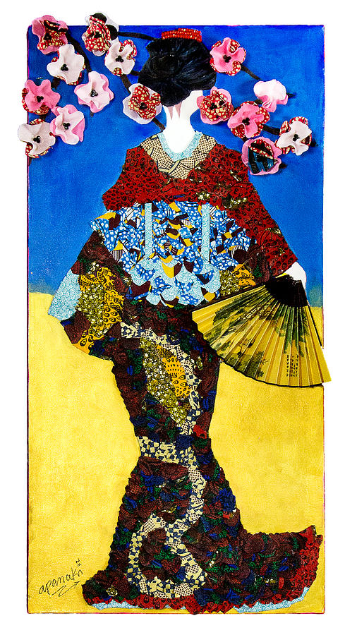 The Geisha Tapestry - Textile by Apanaki Temitayo M