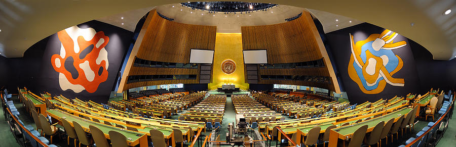 The General Assembly Hall in the United Nations Photograph by Songquan Deng