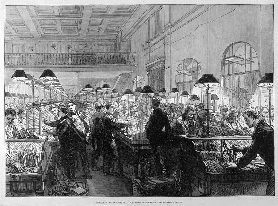 The General Post Office, London Drawing by Illustrated London News Ltd ...