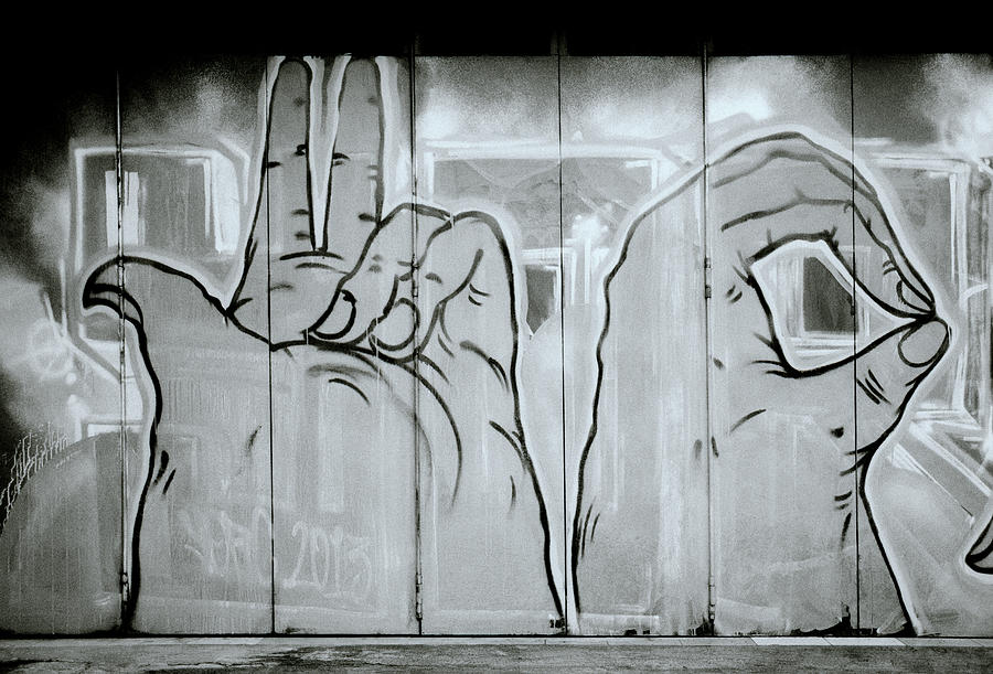 The Gesture Urban Art Photograph by Shaun Higson