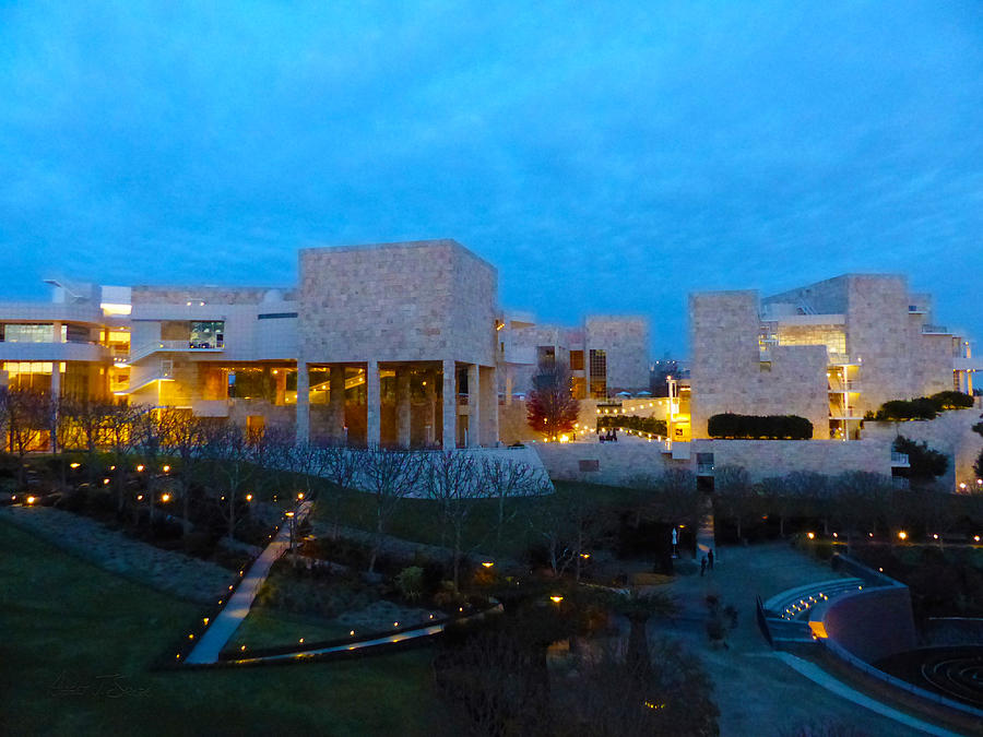 The Getty Museum from The Getty Research Institute Photograph by Robert J Sadler