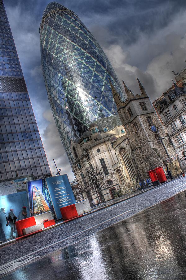 London Photograph - The Gherkin by Ash Sharesomephotos