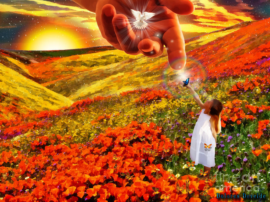 The Gift of Life Digital Art by Dolores Develde