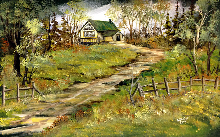 The Gilberts House Painting by Dorothy Maier